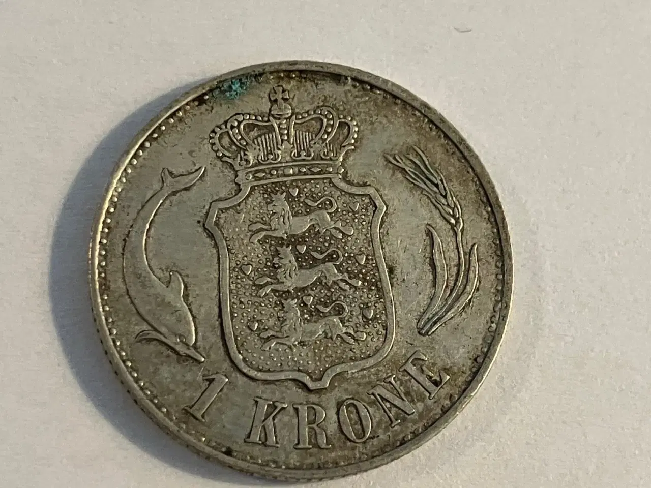 Billede 2 - 1 krone 1898 Danmark - Dårlig stand