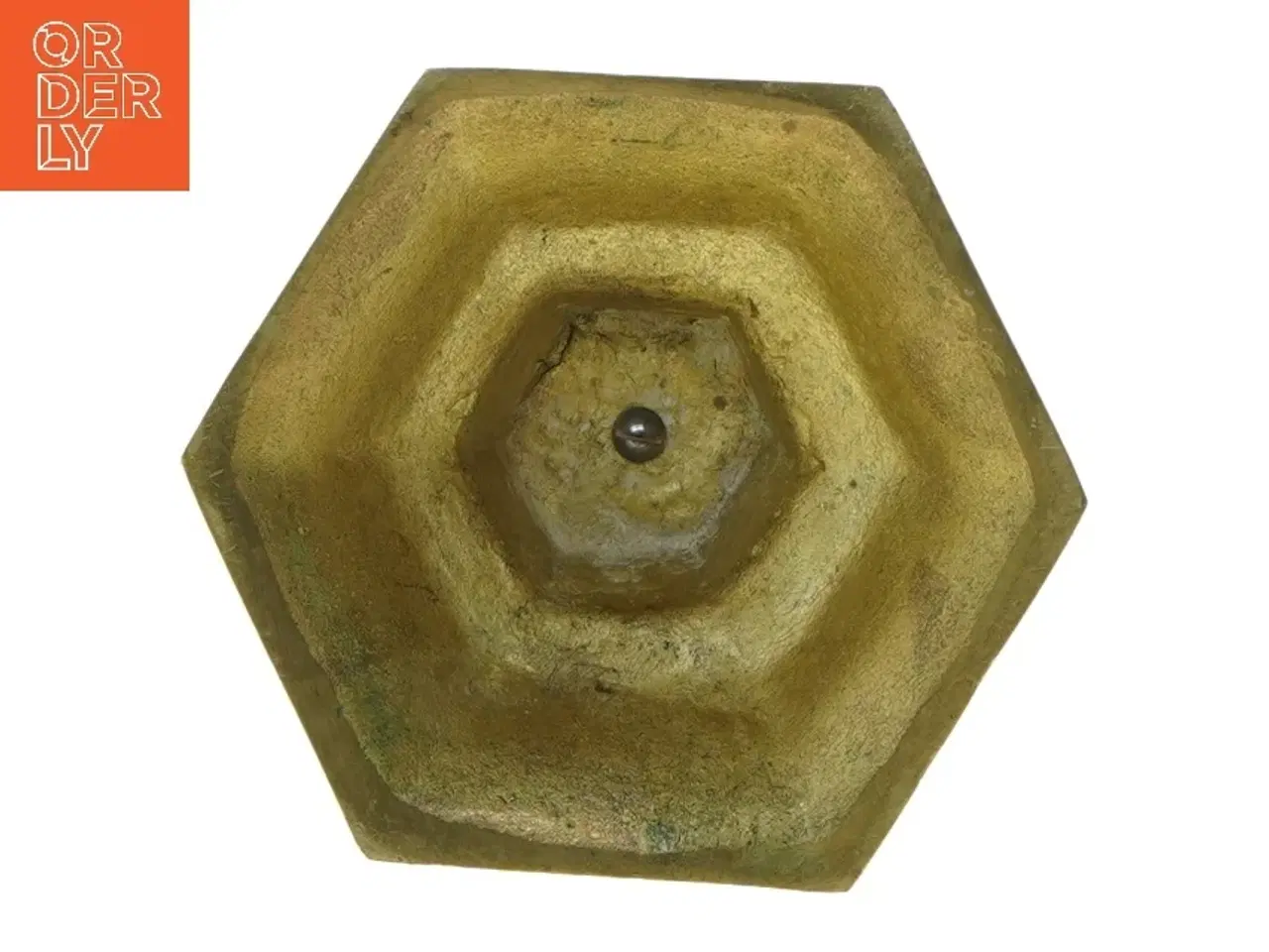 Billede 2 - Antik messing lysestage (str. 9 cm)