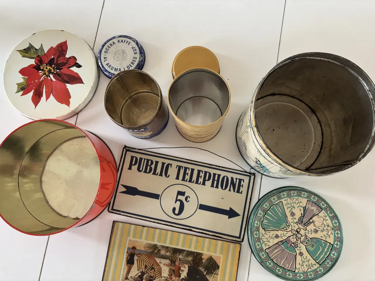 Billede 3 - Retro dåser og skilte.