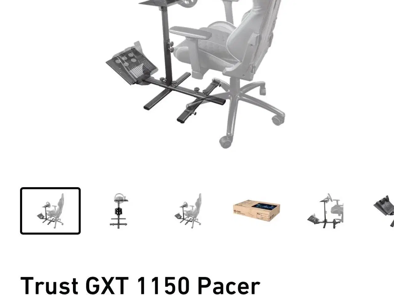Billede 1 - Trust GXT 1150 Pacer (holder til ret og pedaler)