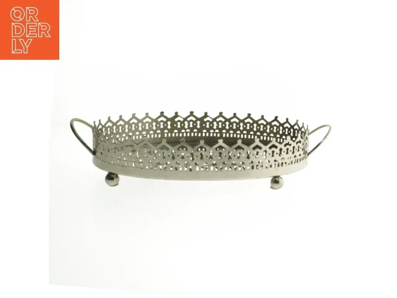 Billede 1 - Dekorative bakke med spejlbund fra Ludvig & Co (str. 27 cm)