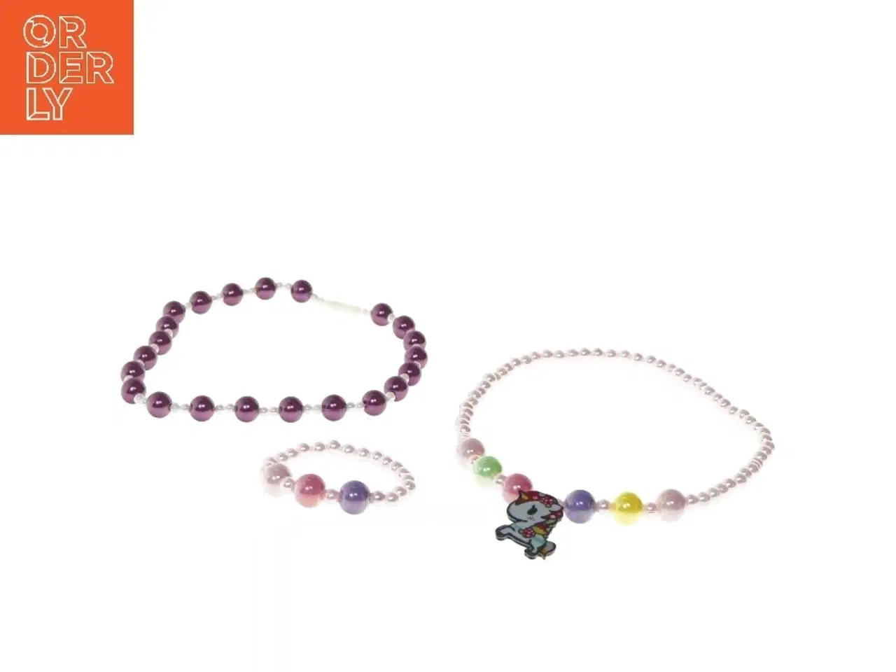 Billede 4 - Perlekædesæt til børn (str. 40 og 40 og 7,5 cm)