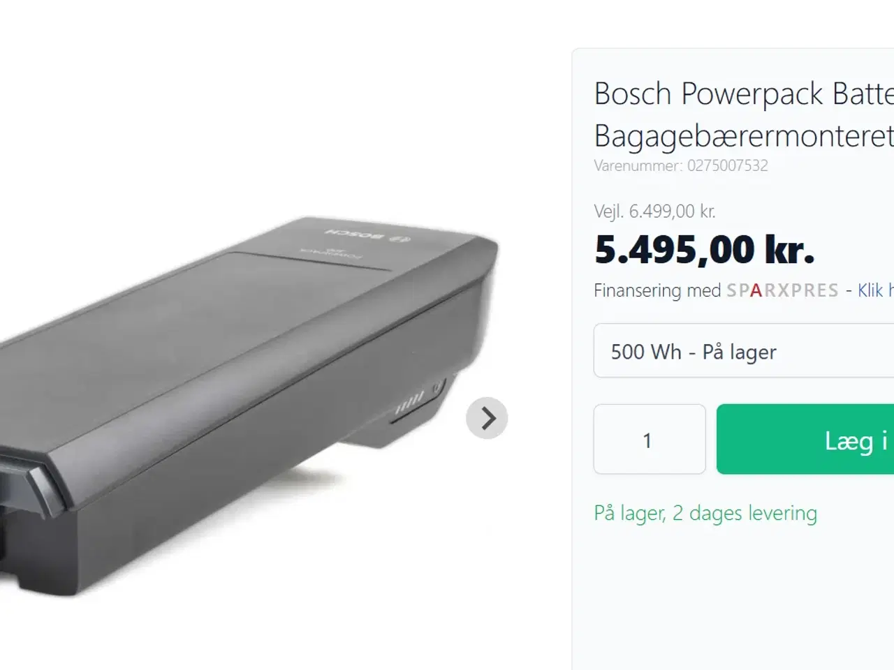 Billede 2 - Batteri til elcykel