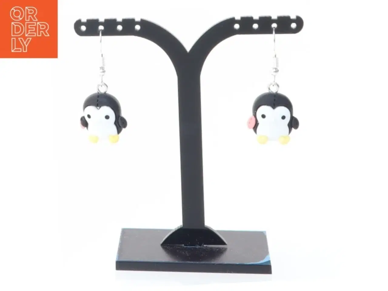 Billede 4 - Øreringe med pingvinmotiv (str. 1,5 cm)