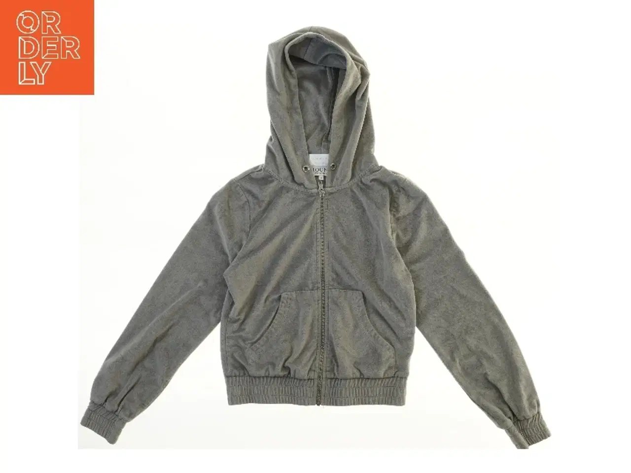 Billede 1 - Grå hættetrøje med lynlås fra Hound (str. 146)