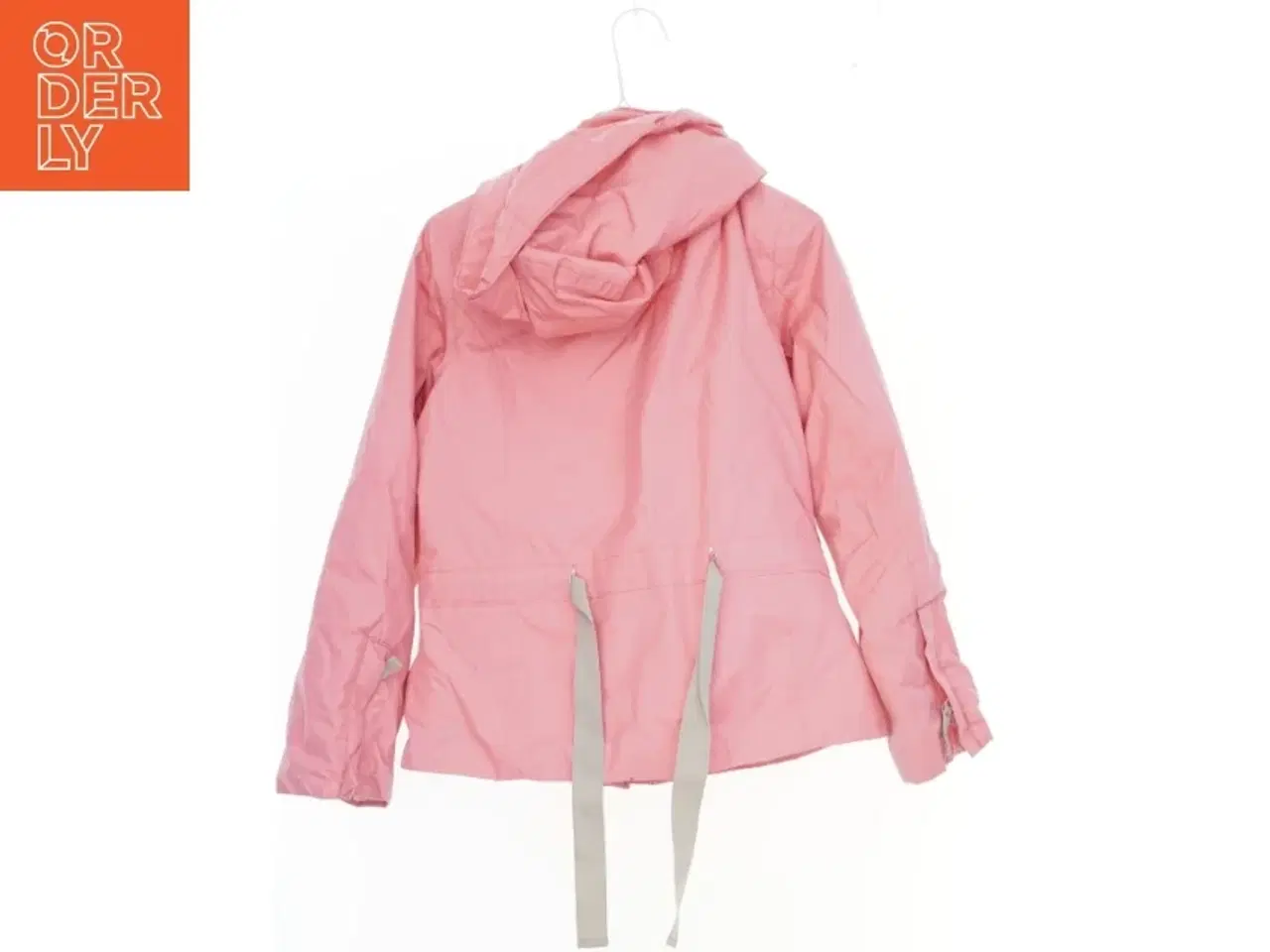 Billede 2 - Rosa vinterjakke med hætte og snoretræk fra Ver de Terre (str. 128)