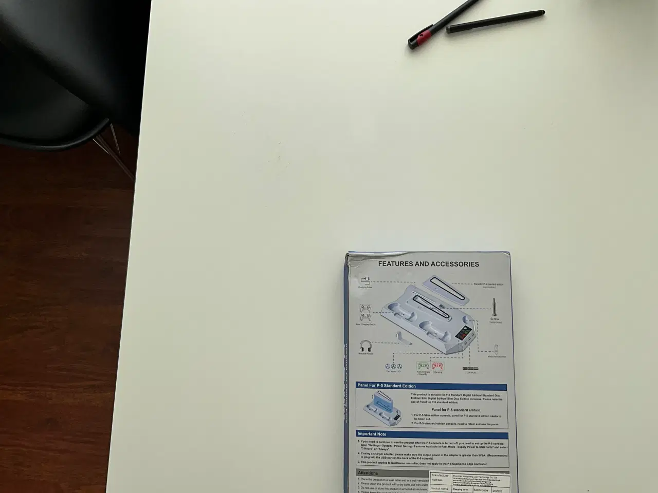 Billede 3 - Hvid PS5 slim kølebeslag Multi-function