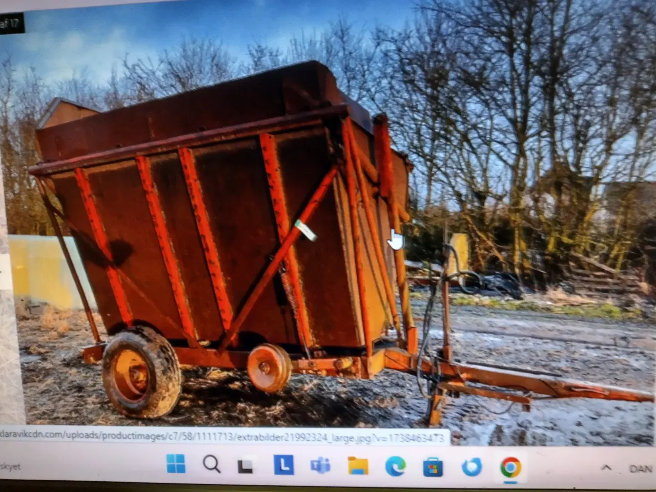 Billede 1 - Tårup Højtipvogn til Flis