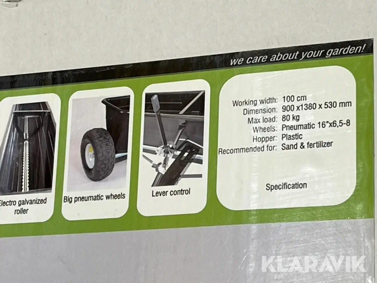 Billede 6 - Gødningspreder Trolla 12007 100 cm