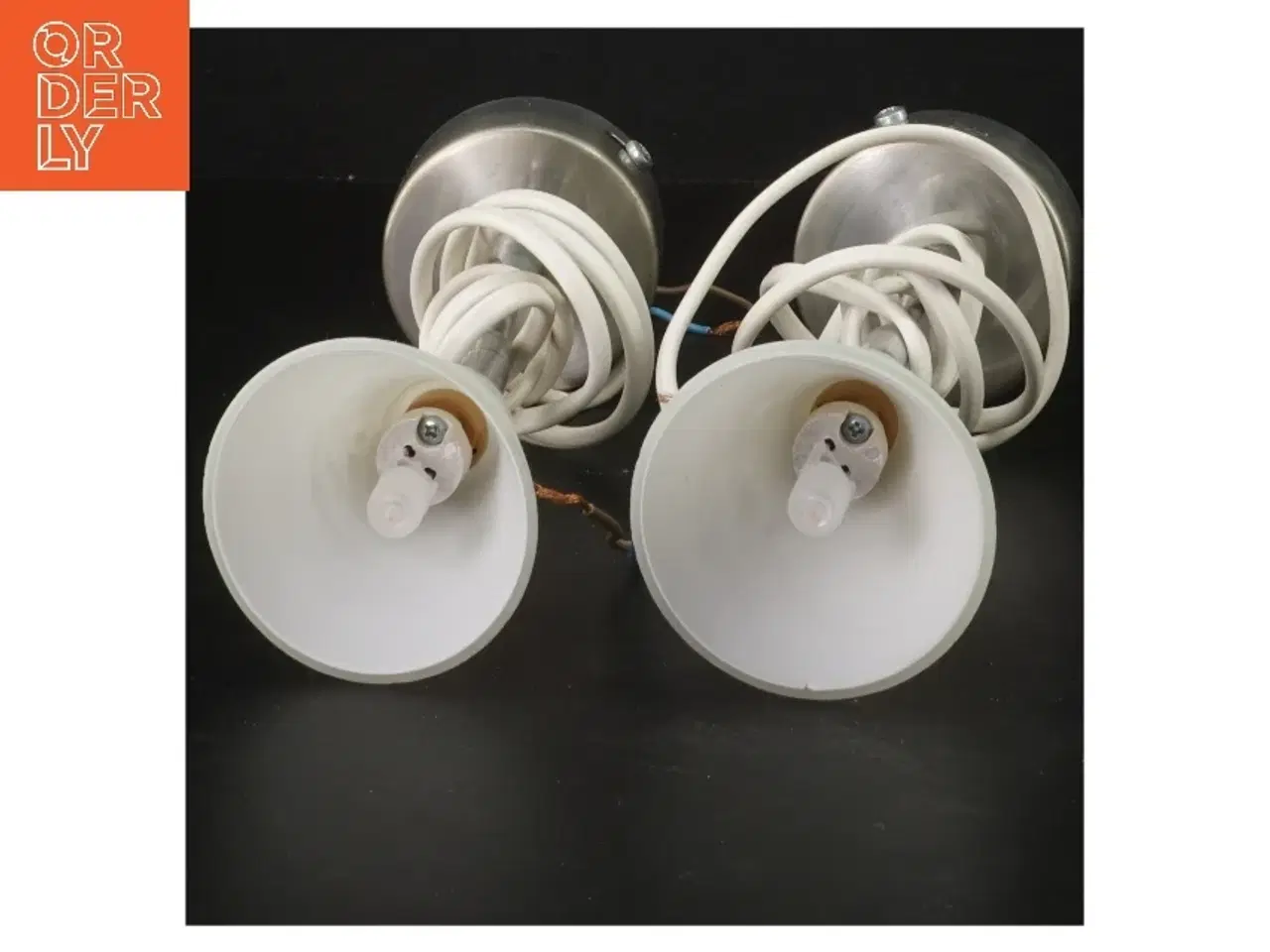 Billede 3 - Væglamper med hvide skærme (str. 21 cm)