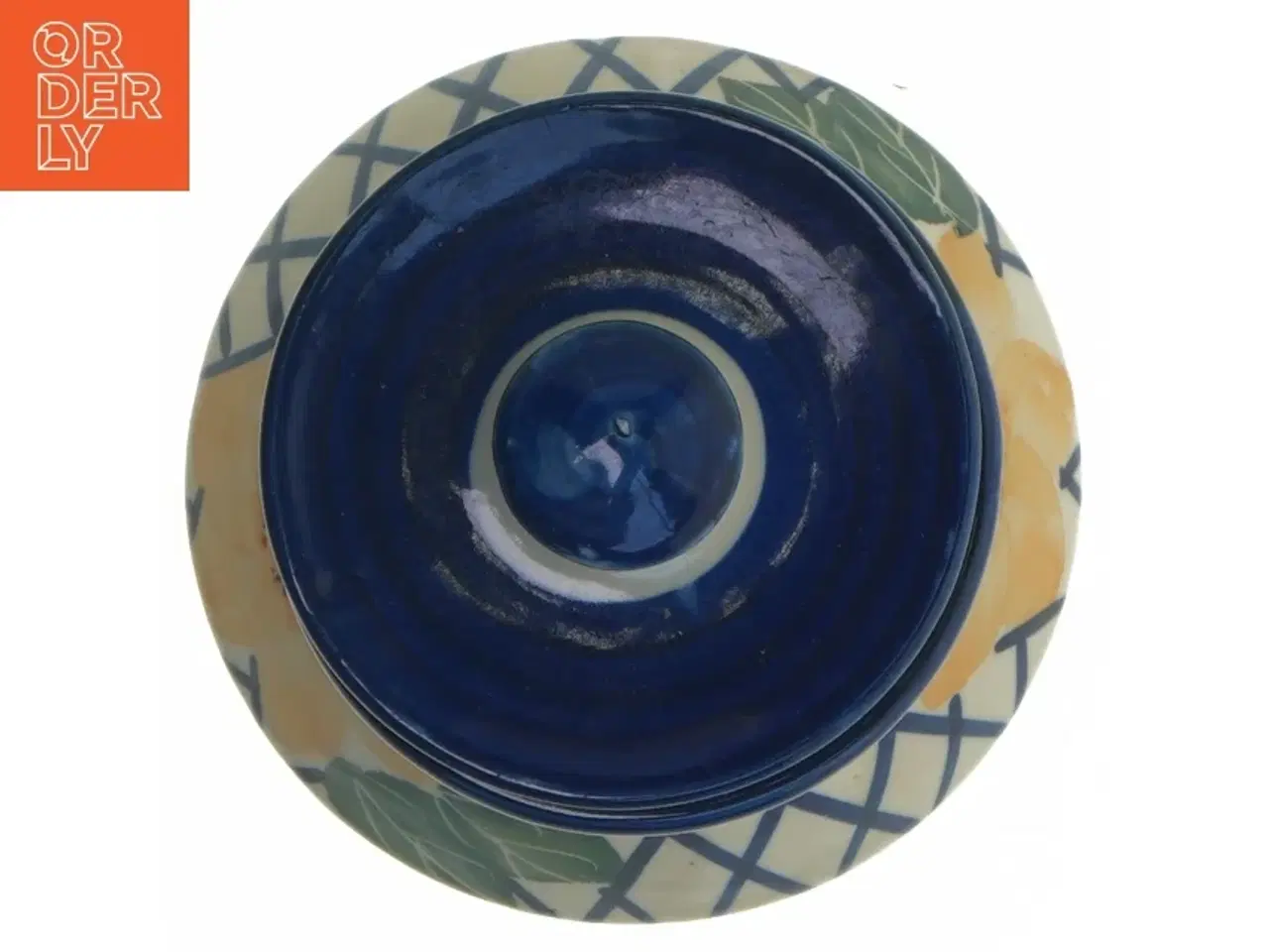 Billede 5 - Keramik krukke med låg (str. 10x12,5 cm)