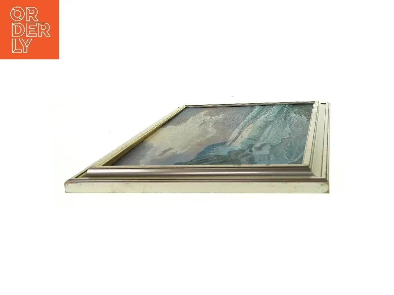 Billede 3 - Billedramme / maleri med billede fra Ukendt (str. LB:62,5x46cm)