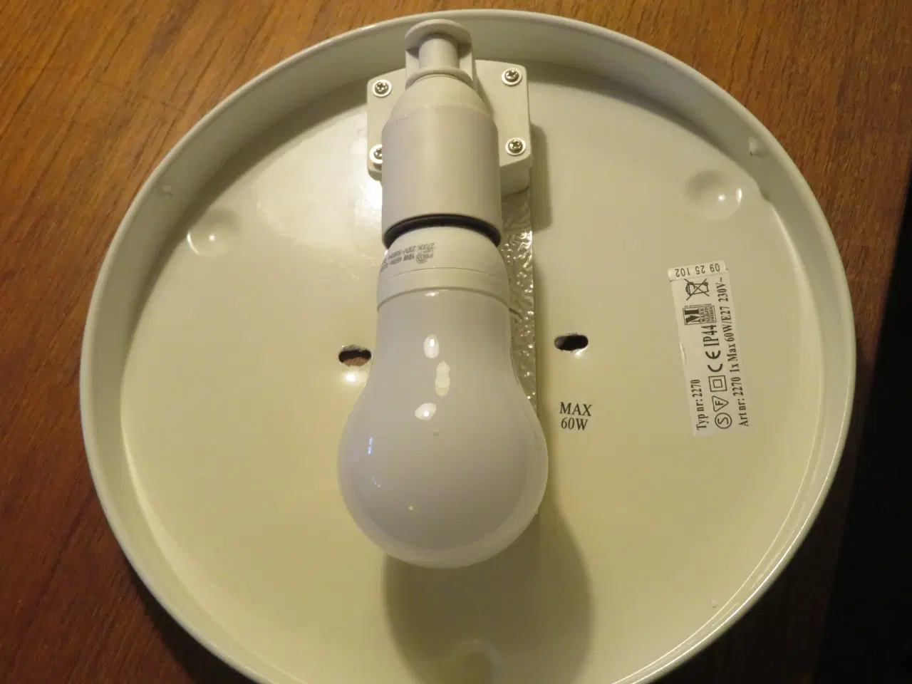 Billede 3 - Loftslampe i glas