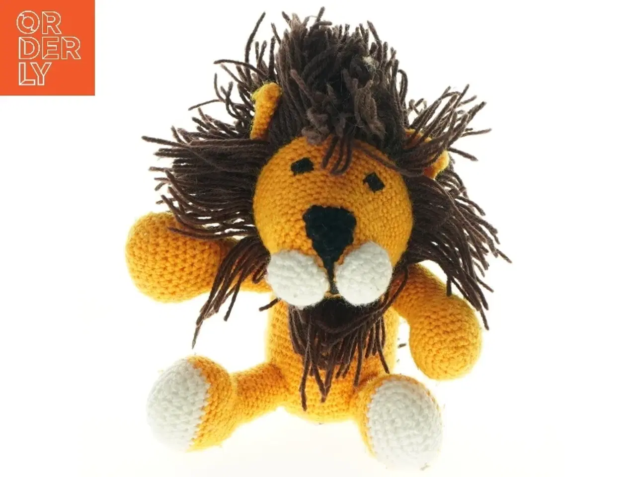 Billede 1 - Hæklet løvebamse (str. 25. x 13 cm)