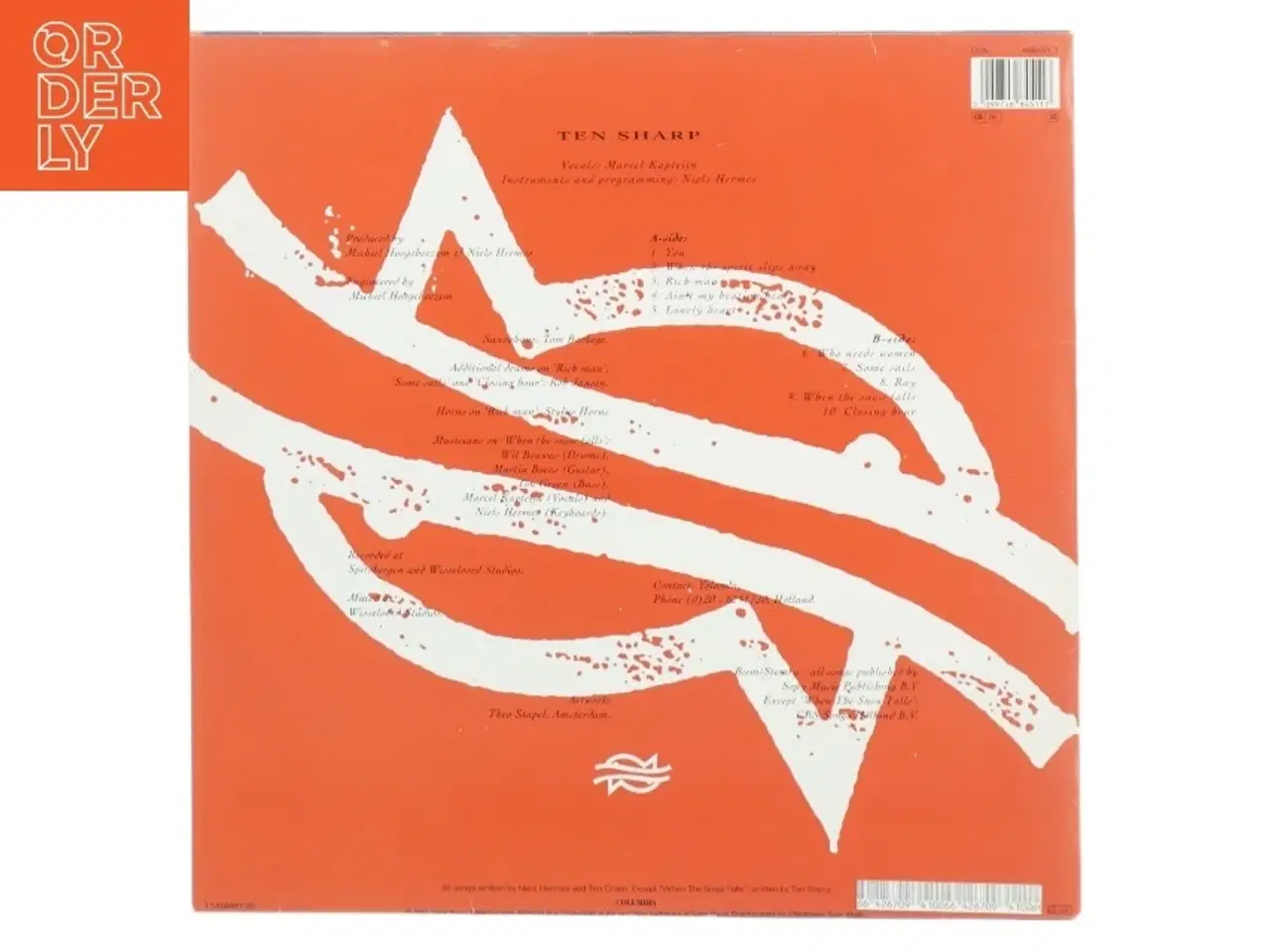 Billede 5 - Ten Sharp - &#39;Under The Water-Line&#39; Vinyl LP (str. 31 x, 31 cm)