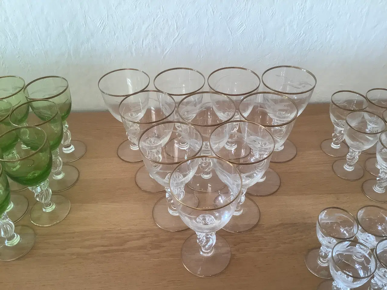 Billede 2 - Lyngby måge glas med guldkant