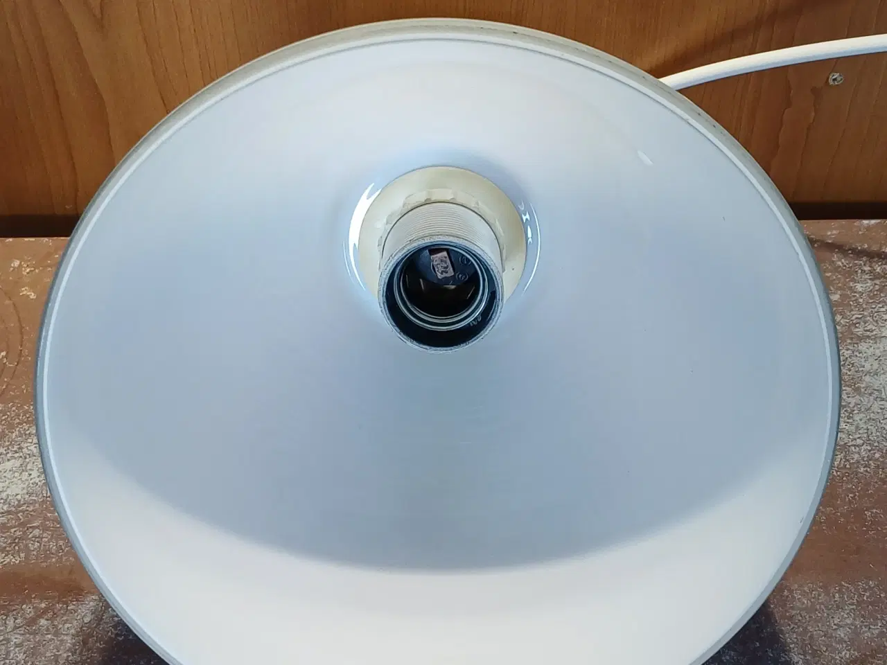 Billede 3 - Hvid loftpendel I opalglas 