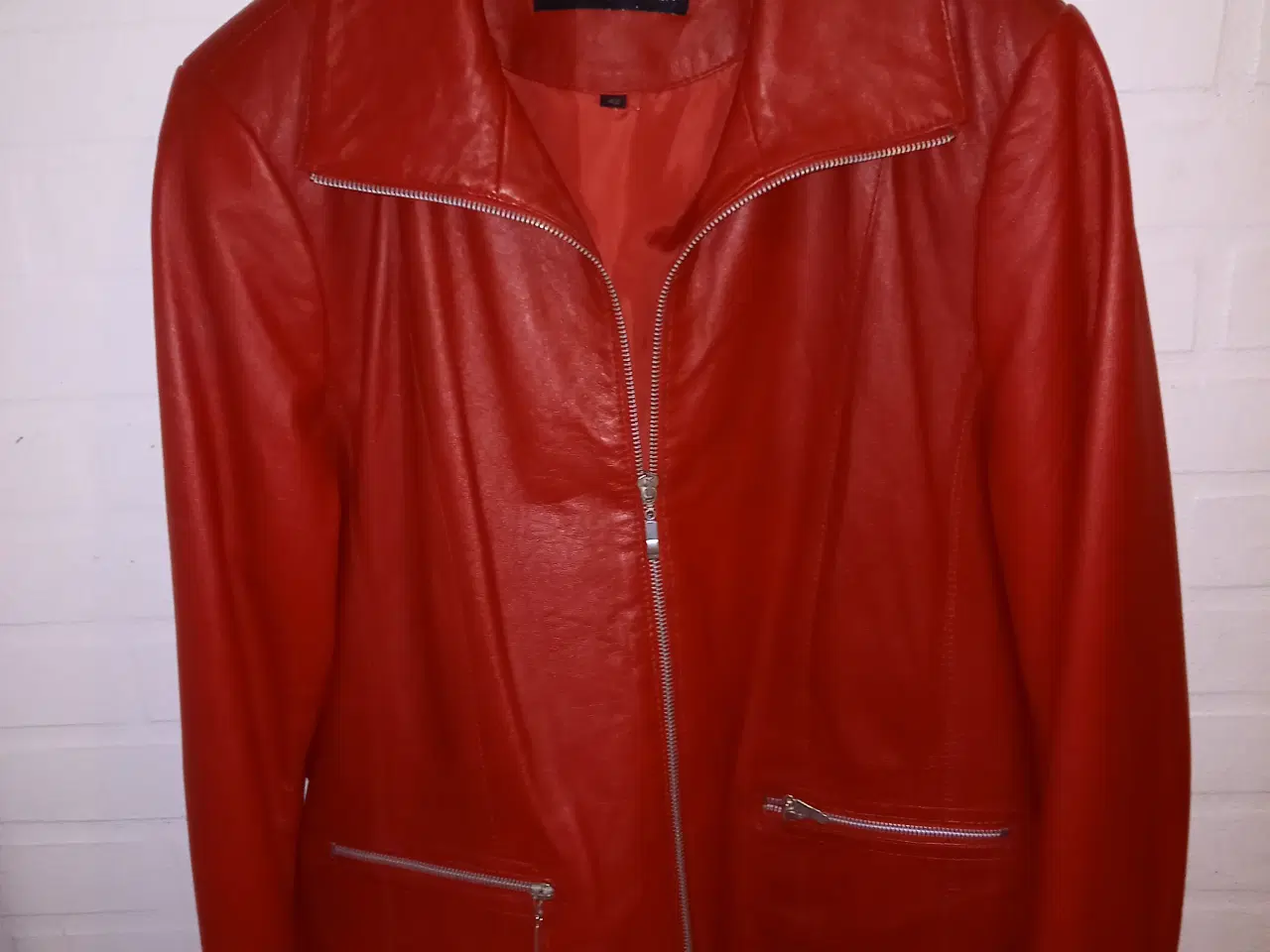 Billede 1 - Læder jakke 