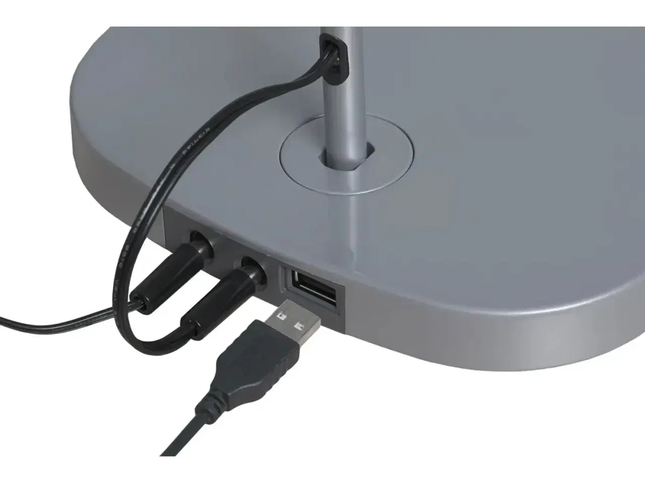 Billede 3 - Luxo Trace bordlampe med USB lader i sølv - Fabriksny