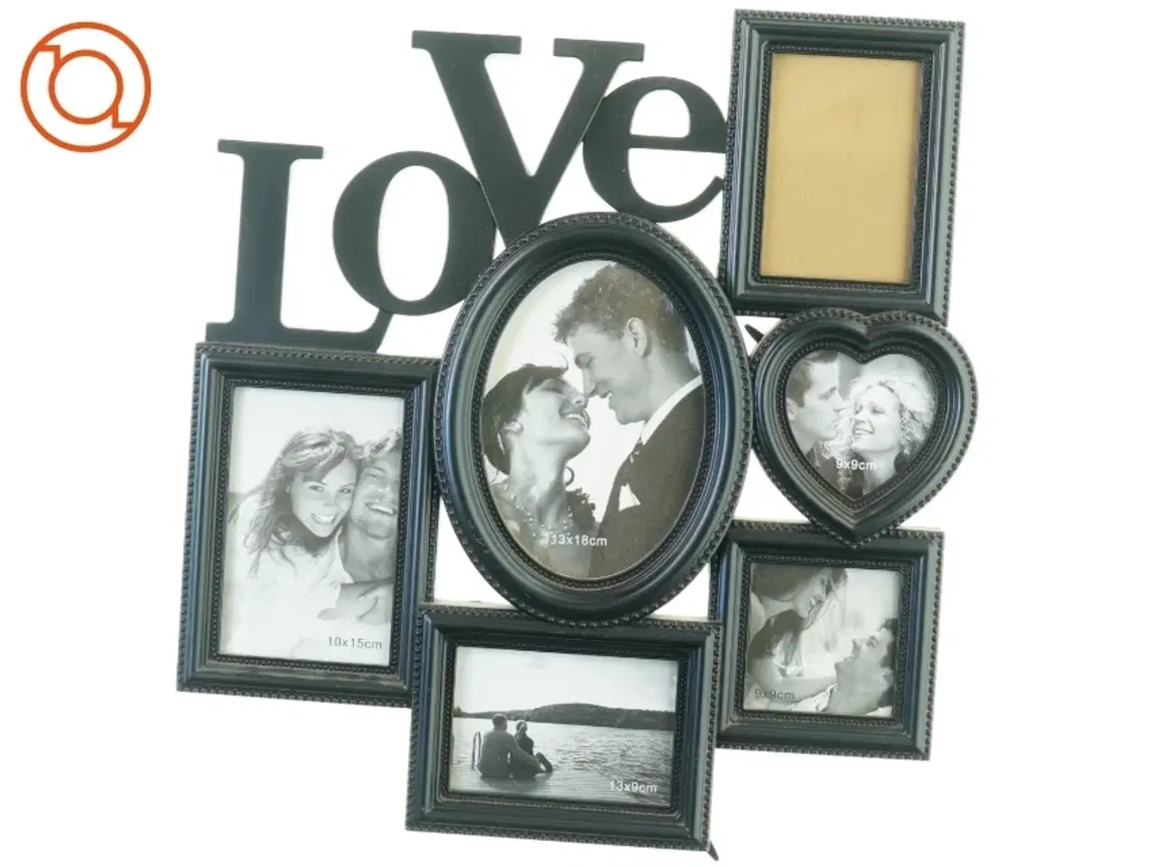 Billede 4 - 2 stk. Billedrammer LOVE (str. 40 x 44 cm)