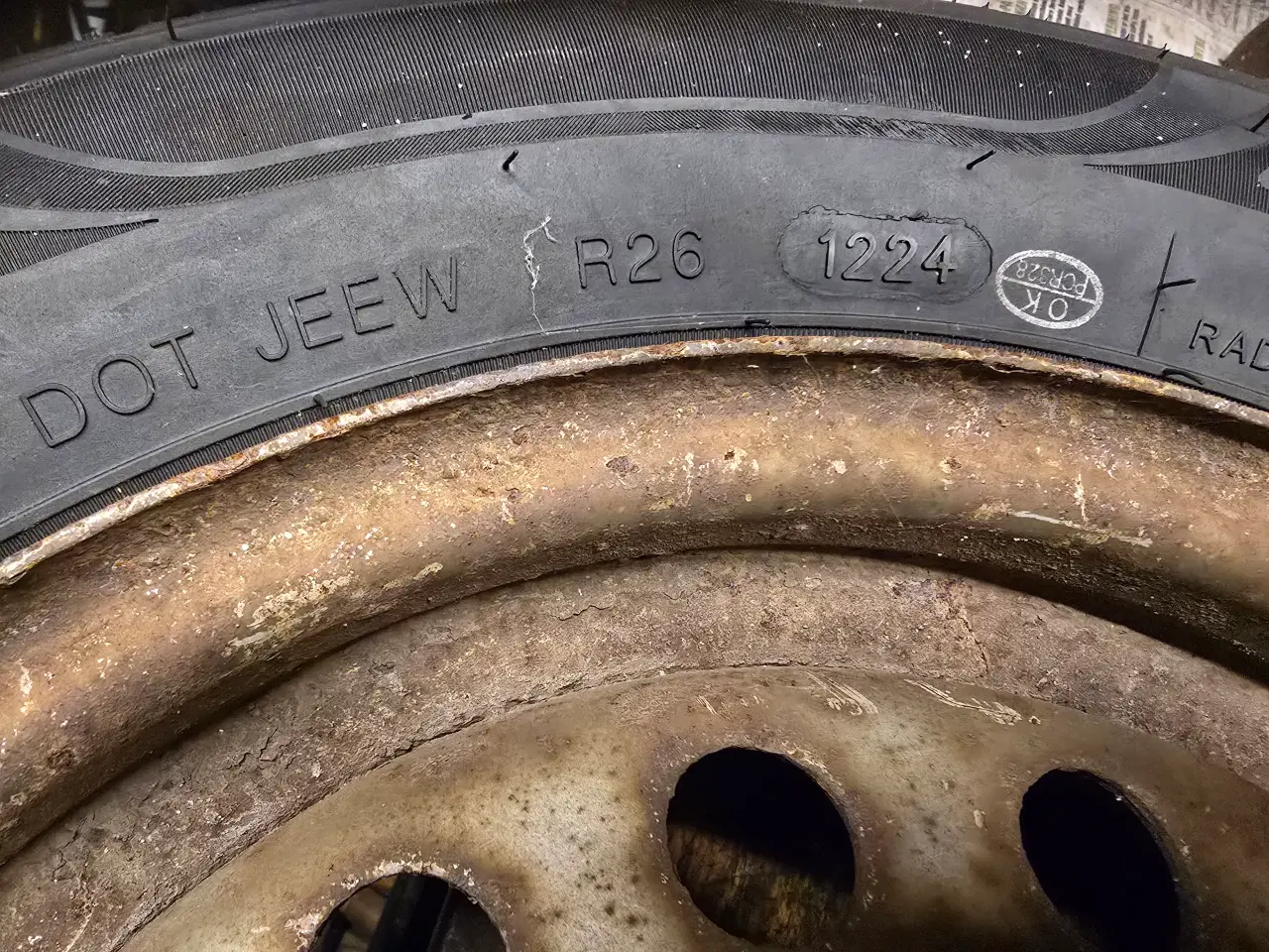 Billede 4 - Trailerhjul 145 / 70 R 13 71 T Dæk er ny fra 2024