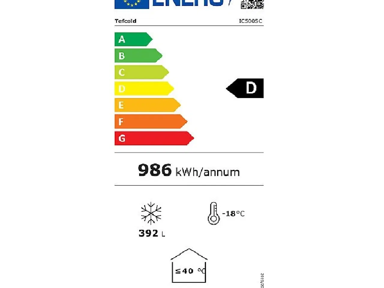 Billede 4 - Tefcold IC501SC Isfryser – 430 Liter