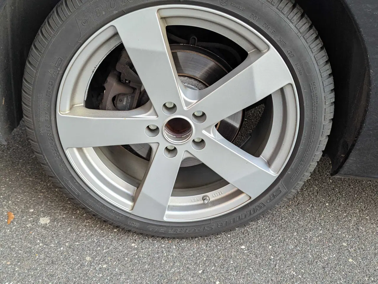 Billede 4 - Vinterhjul 5x108 18" 7 mm mønster Dunlop