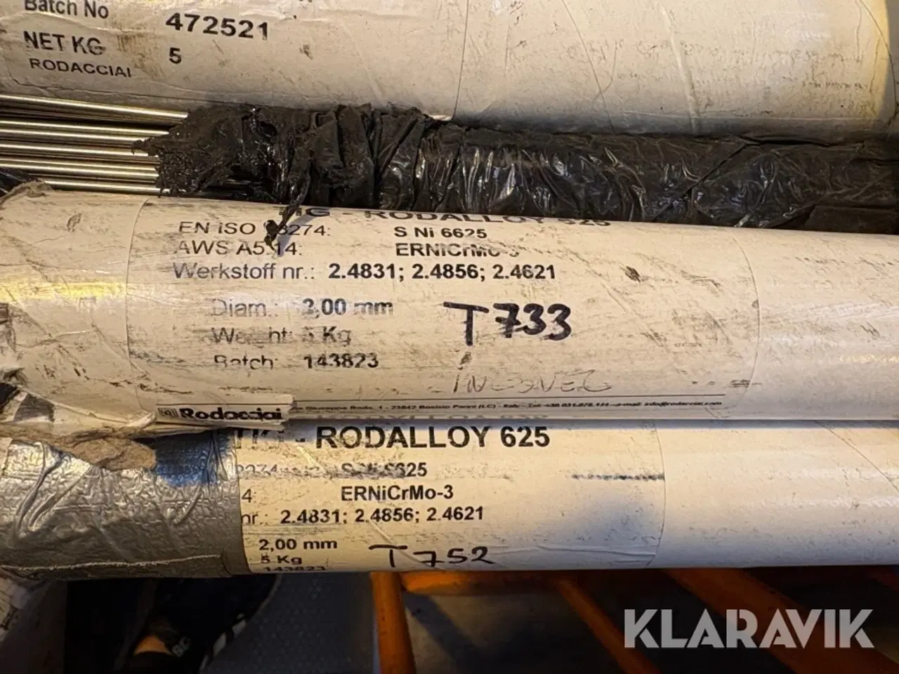 Billede 3 - Blandede lot svejsetråd Rodacciai - 7 ruller