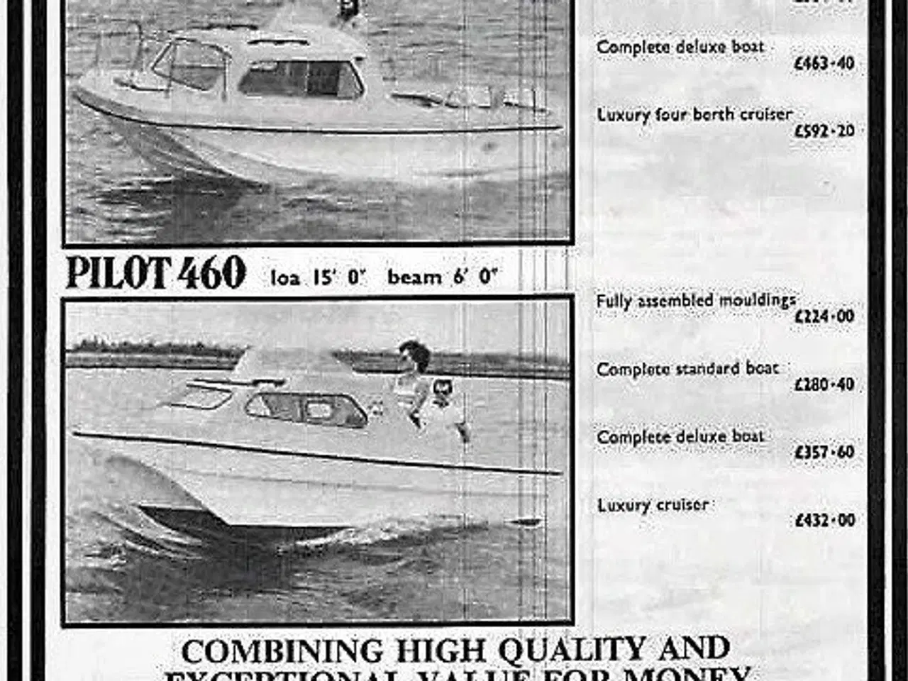 Billede 7 - Pilot 520 kabinebåd. Med næsten ubrugt motor.