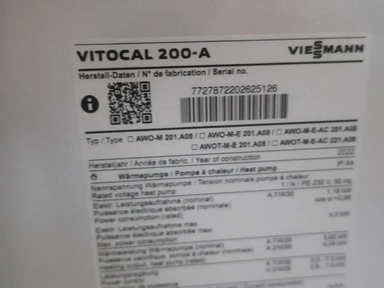 Billede 4 - Klimaanlæg VIESMANN VITOCAL 200-A (DELVIS KOMPLET!)