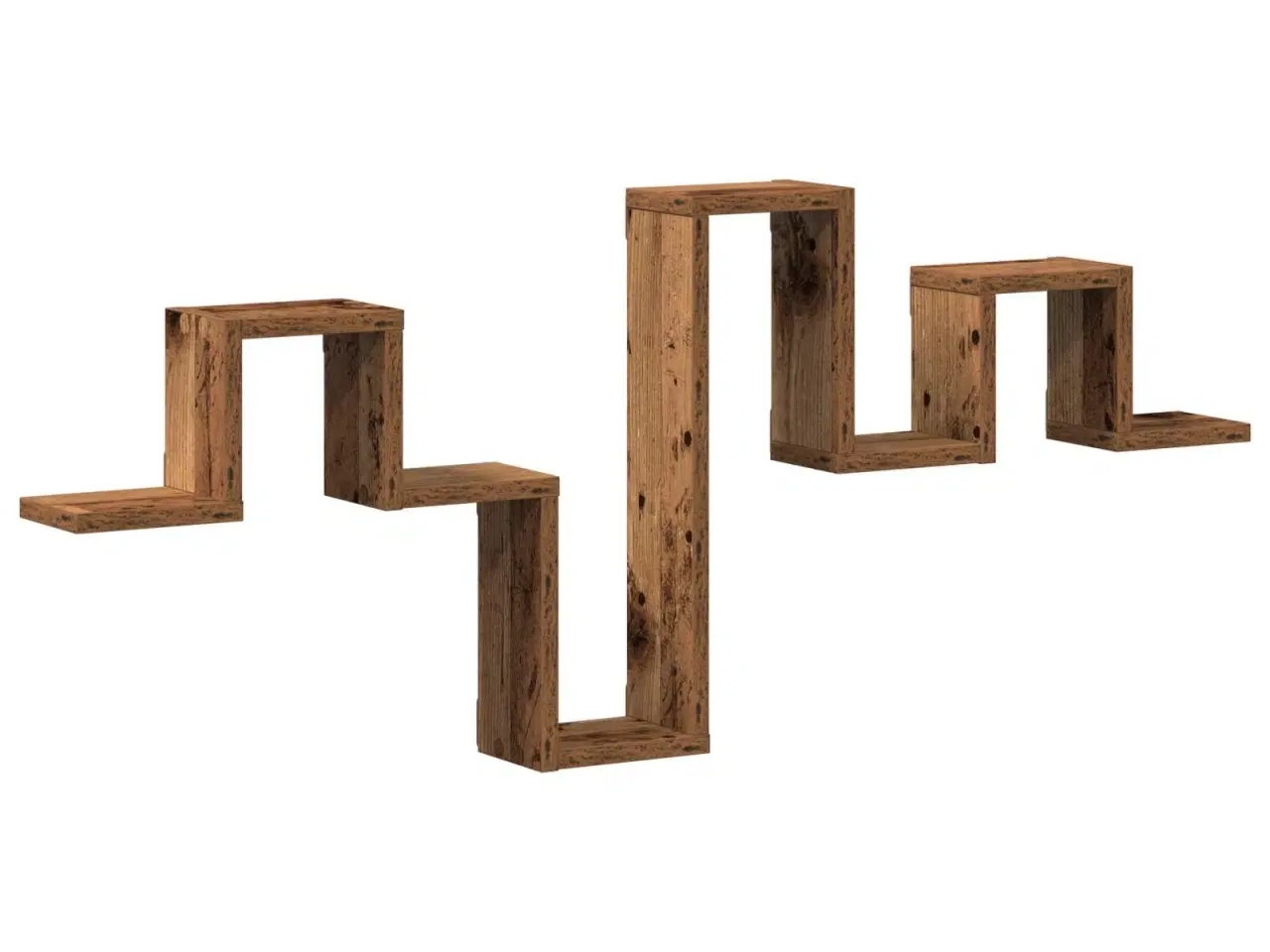 Billede 2 - Væghylde Gammelt træ 104.5 x 10 x 43 cm Konstrueret træ