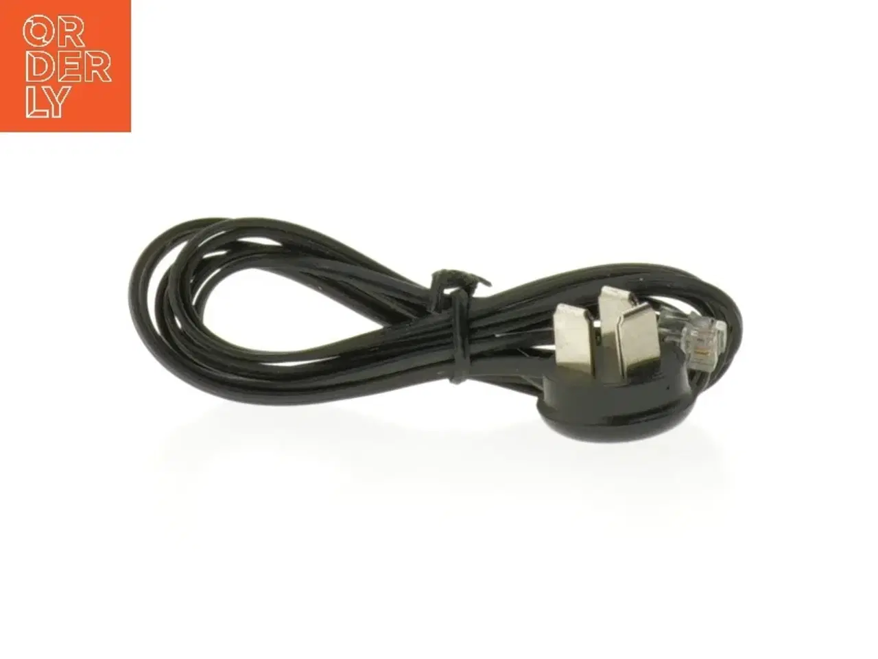 Billede 2 - Strømkabel med dansk stik og RJ11-stik
