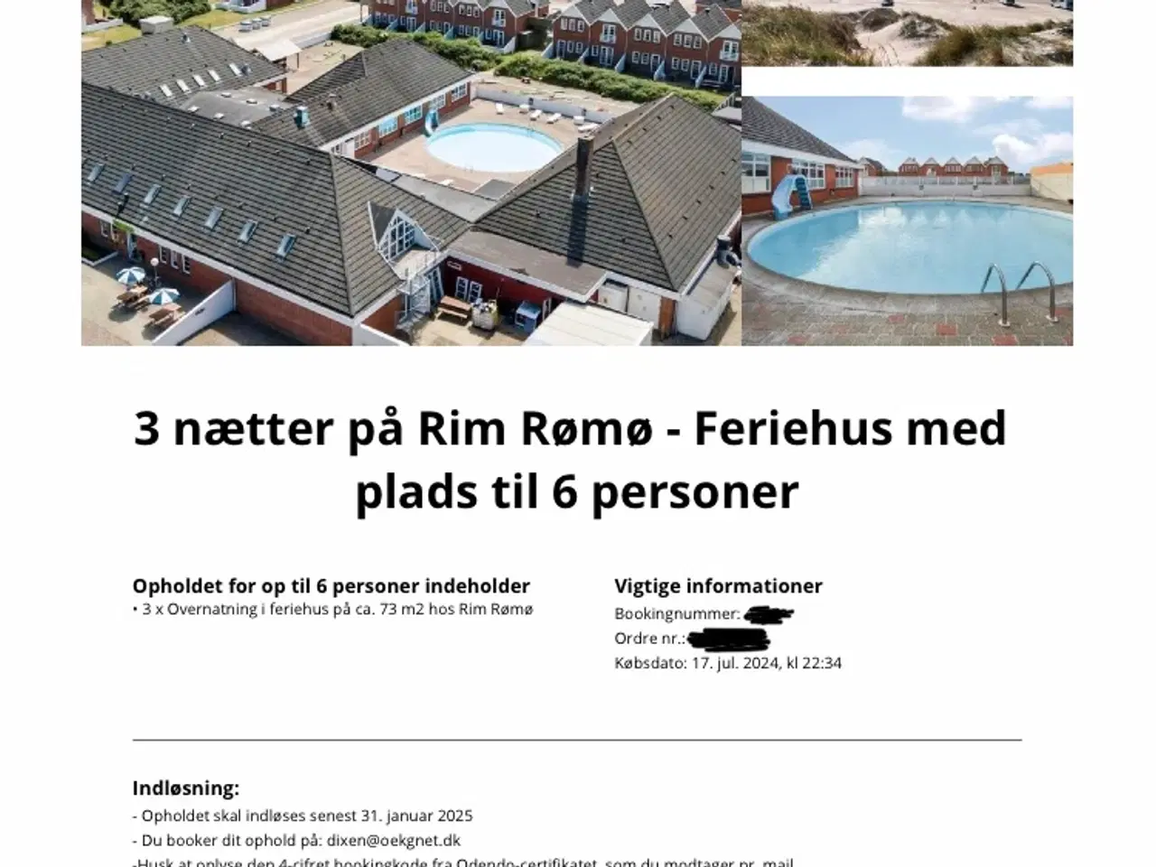 Billede 1 - Feriehus 3 nætter Rømø