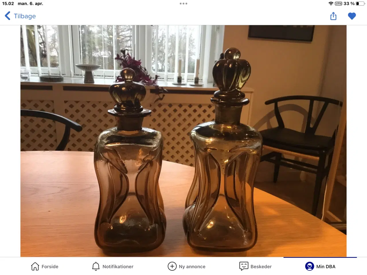 Billede 3 - Holmegaard klukflaske