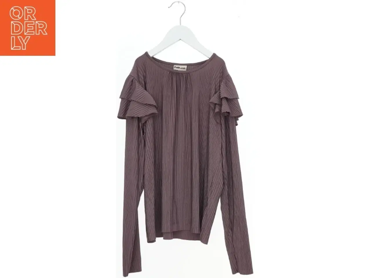 Billede 1 - Langærmet bluse med flæser fra Pomp de Lux (str. 152)