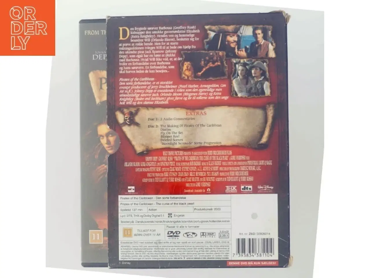 Billede 3 - Pirates of Carribean (2disc): Sorte for med Johnny Depp (DVD)