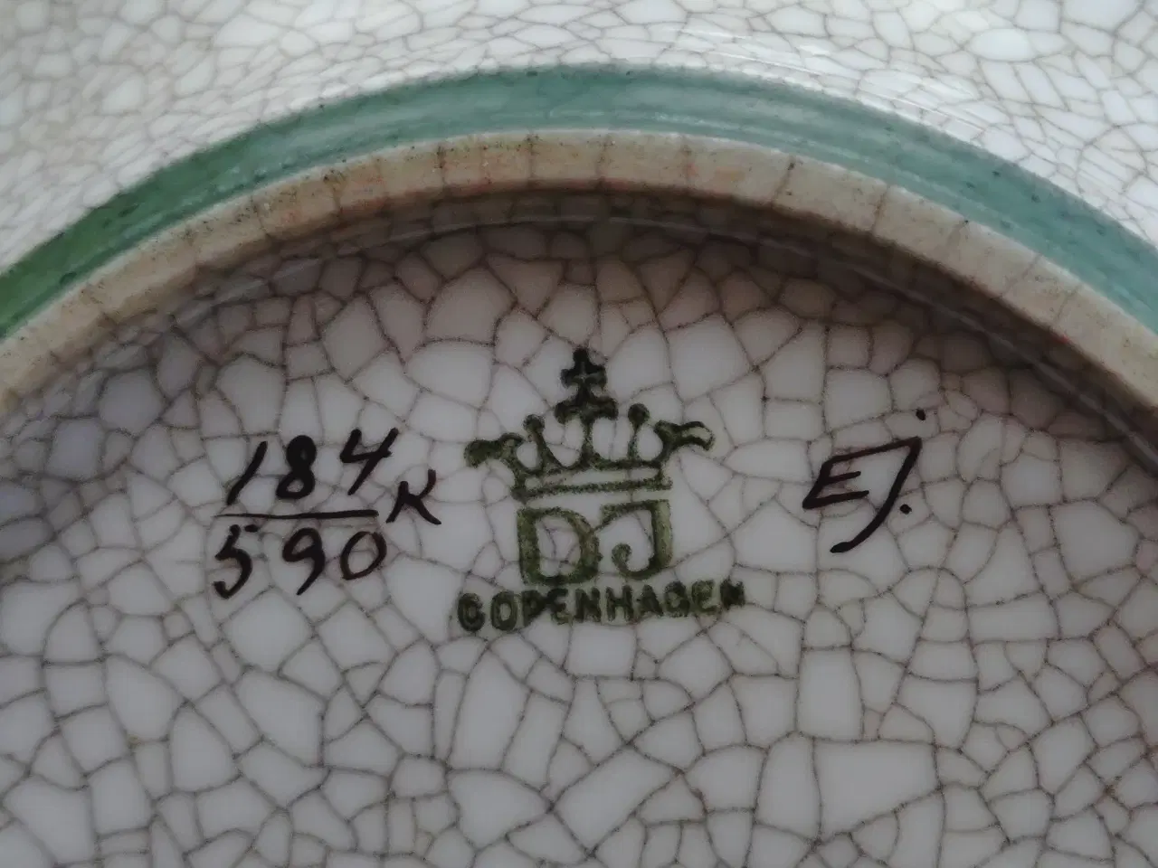 Billede 2 - Lyngby Dahl Jensen  krakele fad ø 15 cm