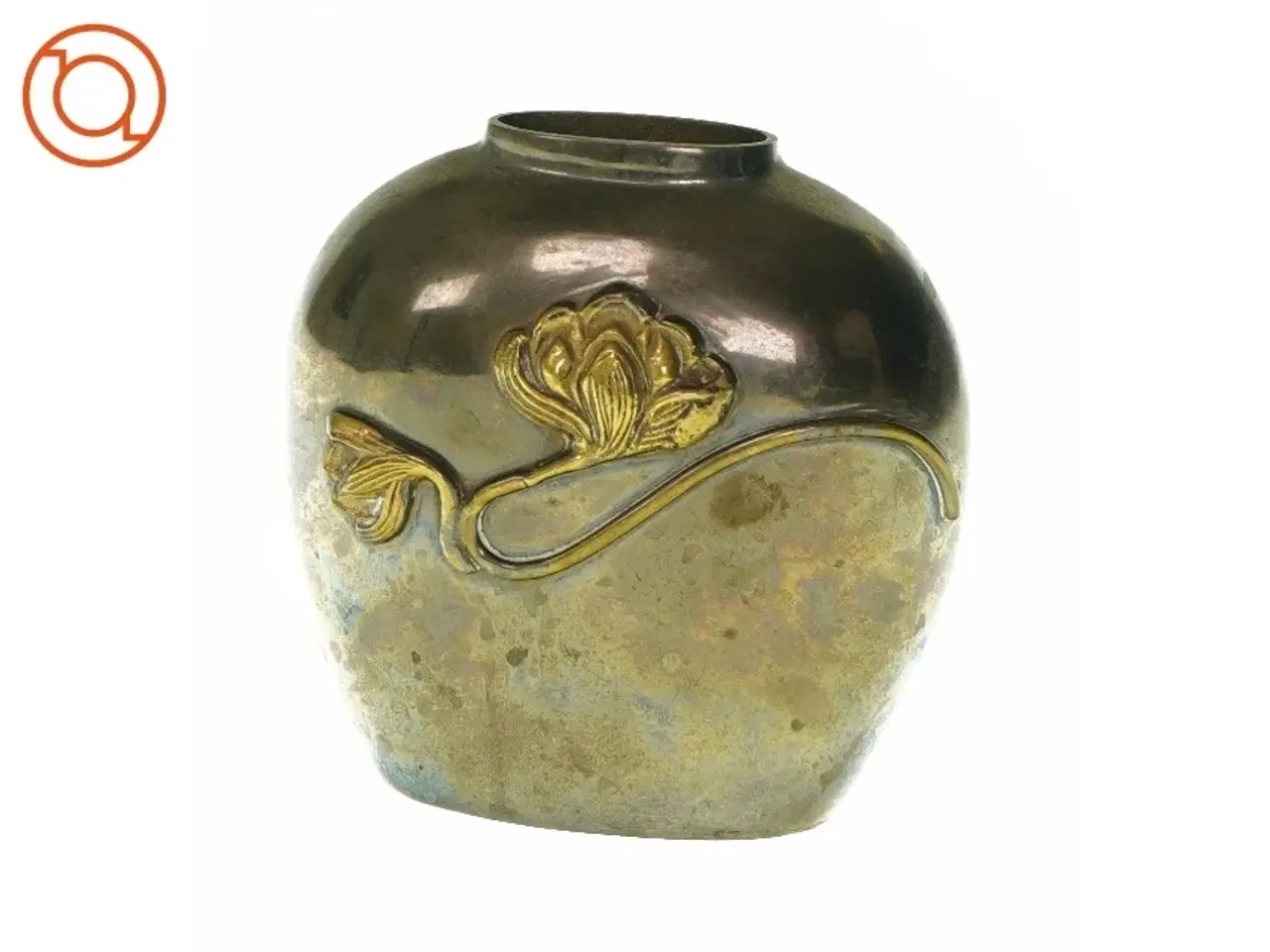 Billede 1 - Metal Vase med mønster