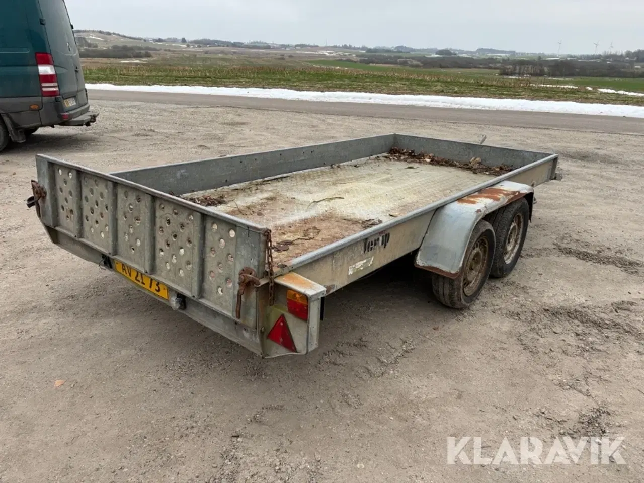 Billede 5 - Maskintrailer Brenderup 2000 kg med tip og alubund