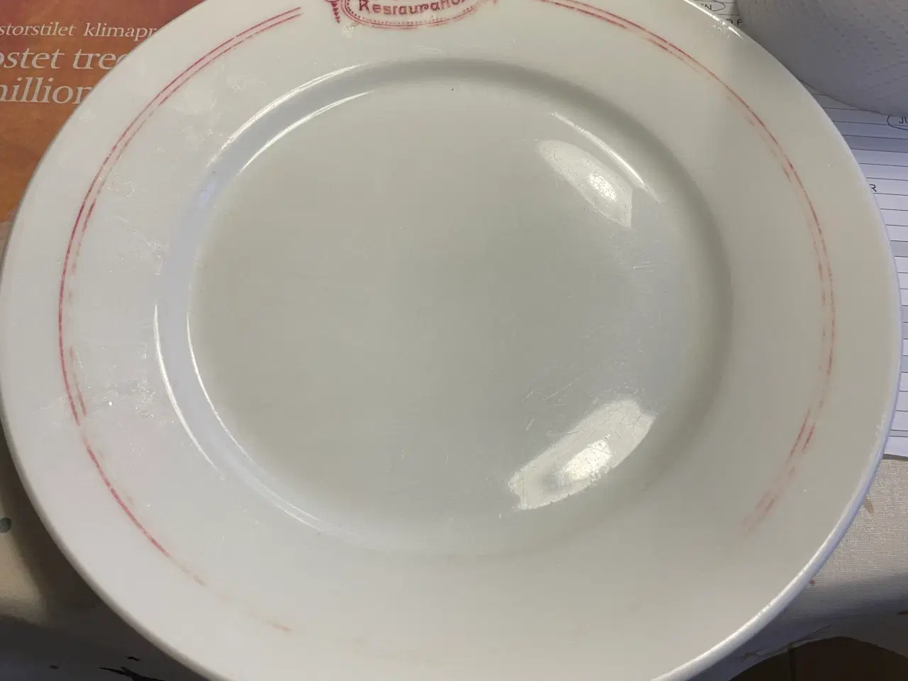 Billede 1 - Hotelporcelæn Jernporcelæn tallerken