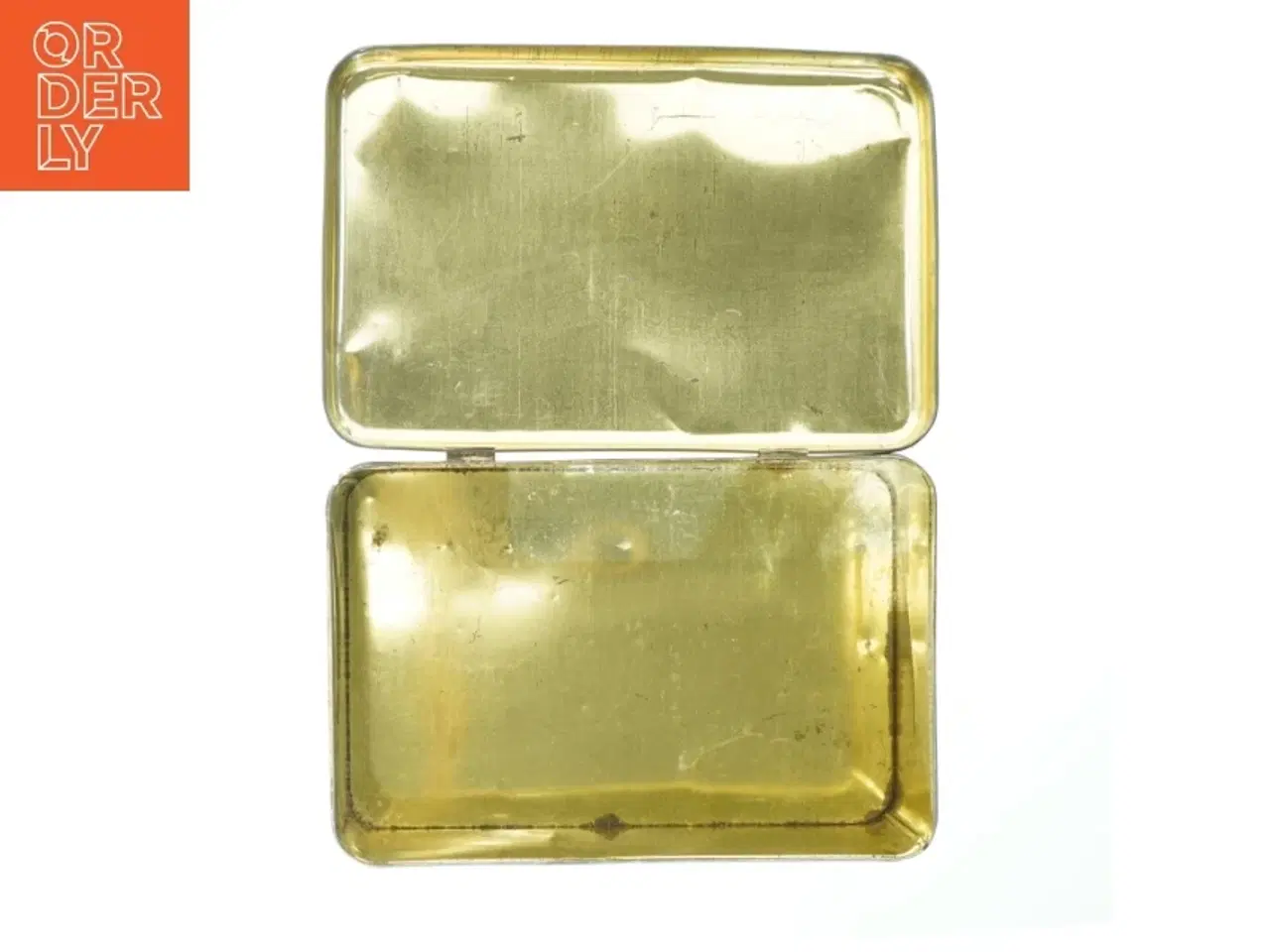 Billede 3 - Rektangulær vintage blikæske (str. 27x18 cm)
