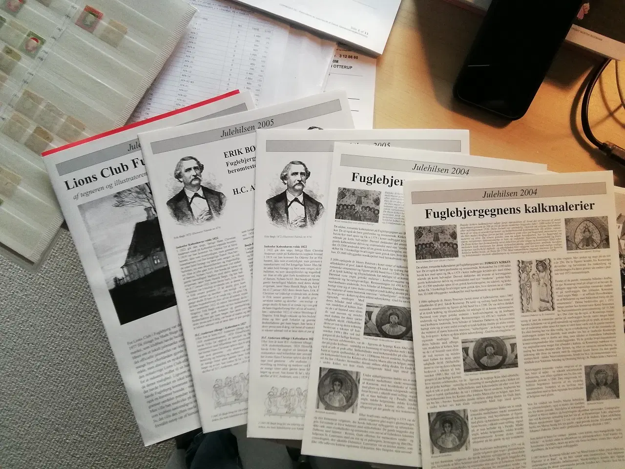 Billede 4 - Julehilsen fra Fuglebjerg Julemærker i helark