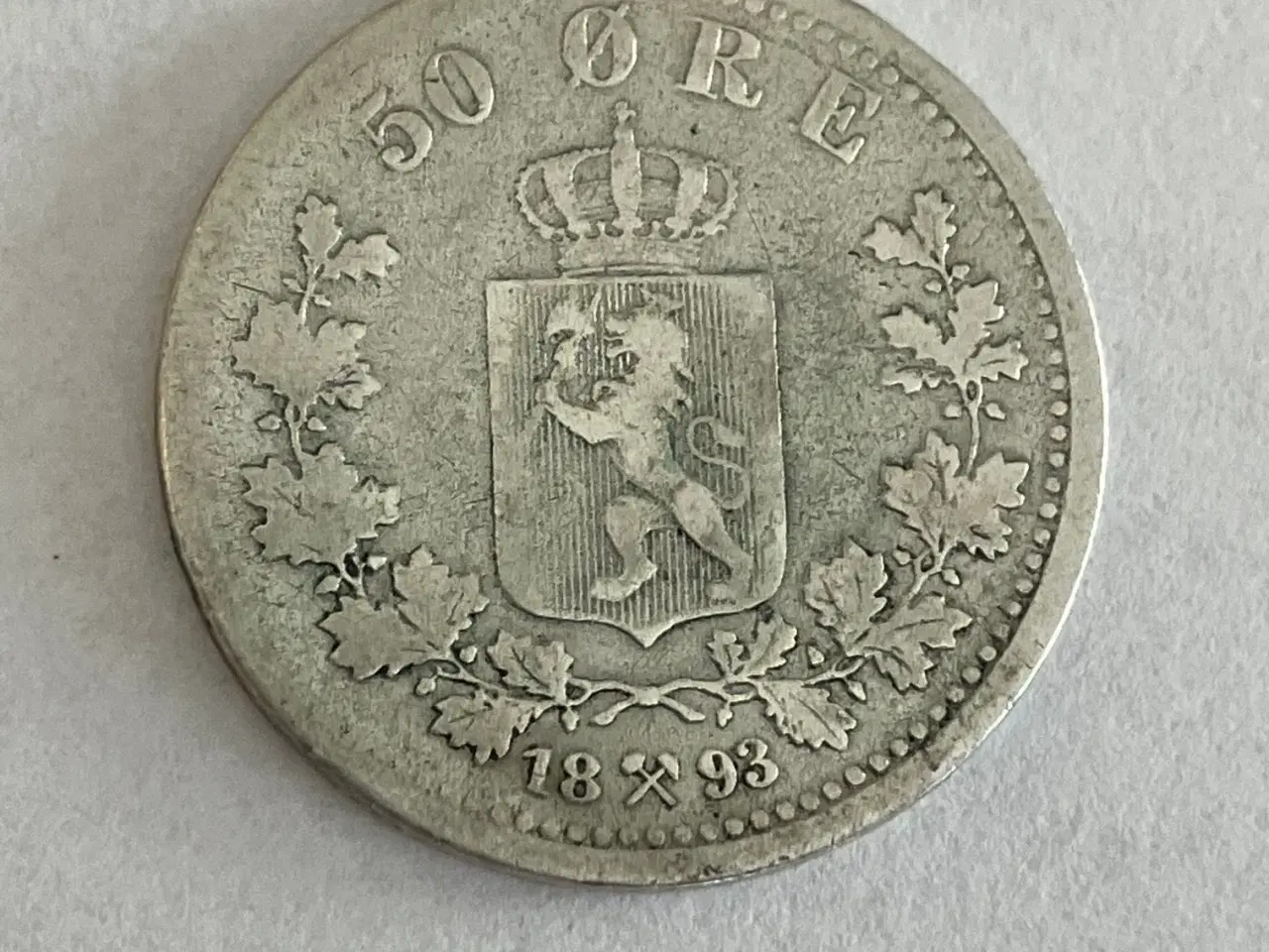 Billede 1 - 50 Øre 1893 Norge