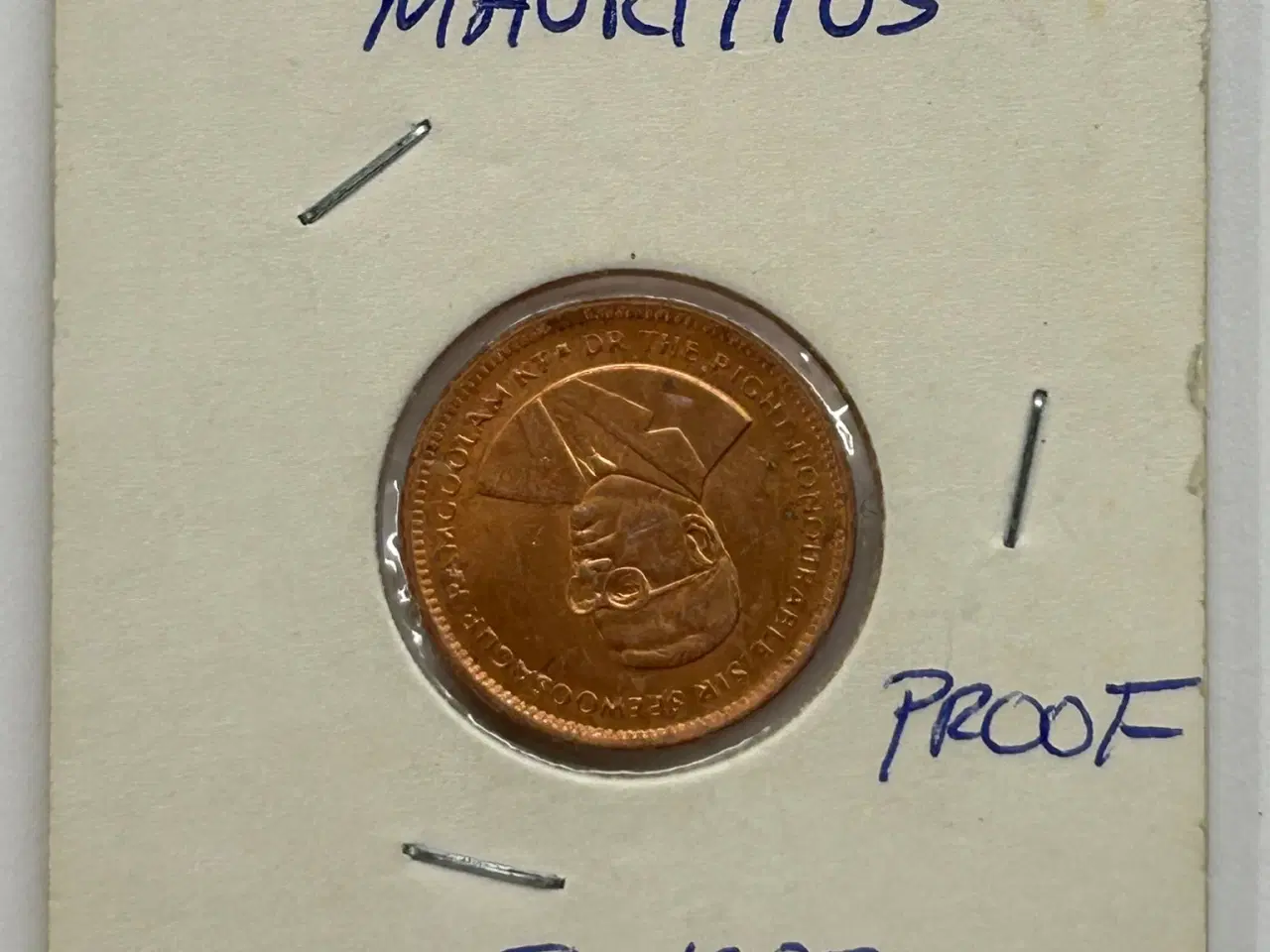 Billede 1 - Mauritius 5 Cents 1987