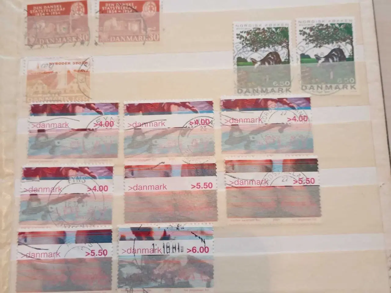 Billede 3 - indstiksbog med danske frimærker 