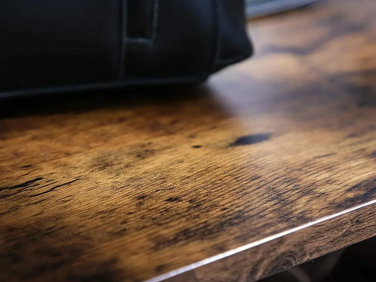 Billede 6 - Skostativ skoreol med 3 nethylder, industrielt look, rustik brun/sort