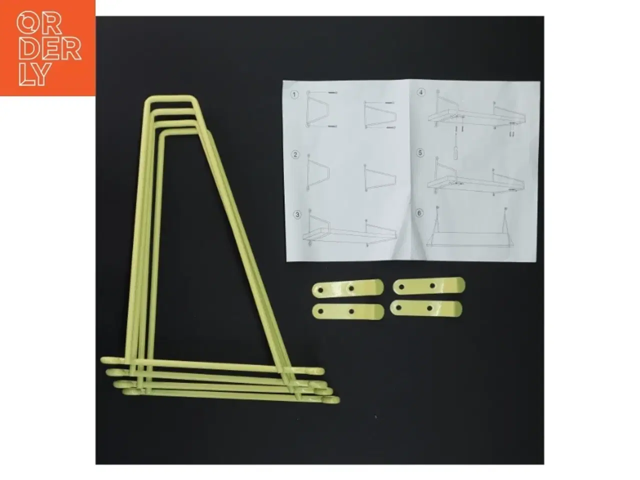 Billede 1 - Sæt med hyldeknægte (str. Længde. 21 cm)