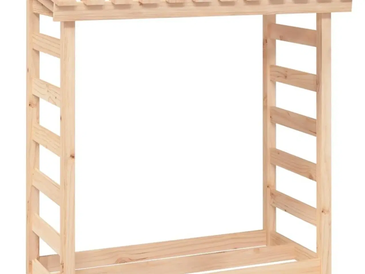 Billede 2 - Brændestativ 108x64,5x110 cm massivt fyrretræ