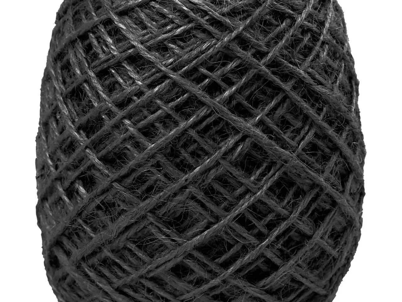 Billede 1 - Naturhamp 1-2 mm, sort, 150 m - Kvalitet til håndværk
