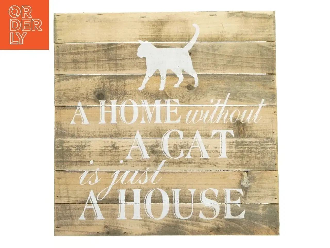 Billede 1 - Vægskilt med kattemotiv fra Lafinesse (str. 35,5x35,5 cm)